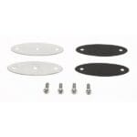 SIDE MIRROR MOUNTS, POLISHED STAINLESS STEEL, 7MM MOUNTING HOLE