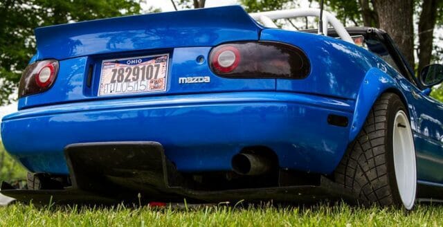 CarbonMiata RX-7 FD RE-Style Rear Diffuser for NA Mazda Miata MX-5 ...