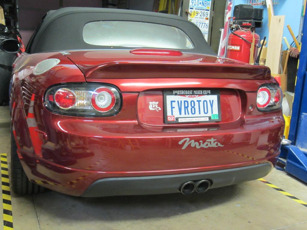 Fit Mazda MX5 NC NCEC Roster Miata Soft Top GVN Style FRP Rear Ducktail Wing