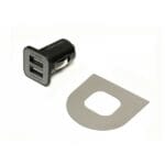 Jass Performance Stainless Button Bezels + USB Lighter Charger for NA