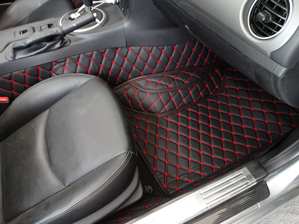 Carbonmiata Quilted Floor Mats For Nc Premade Material Set Of 2