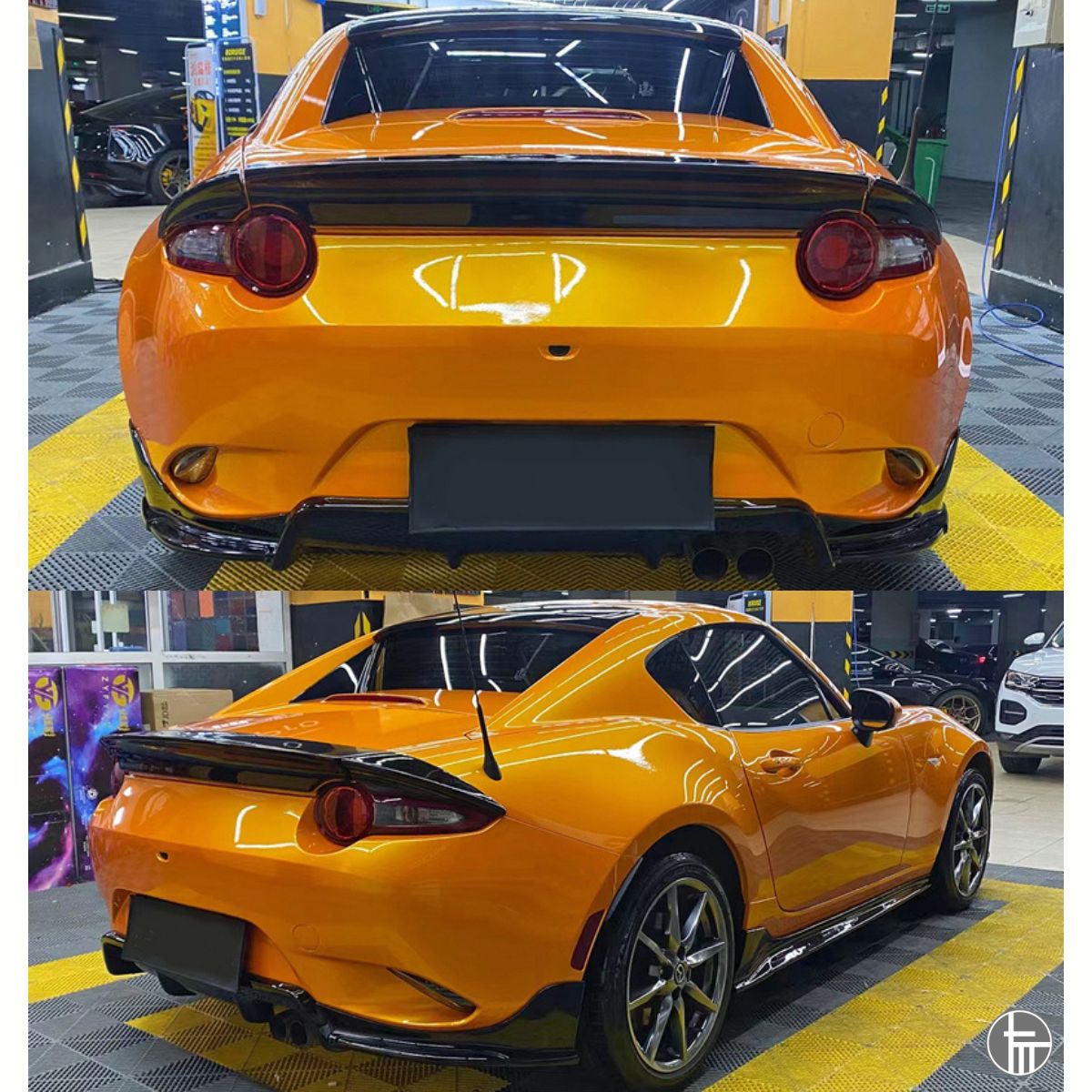 3 Pieces Rear Spoiler for Mazda Miata MX-5 ND Soft Top 3 Pieces Rear Spoiler for Mazda Miata MX-5 ND Soft Top