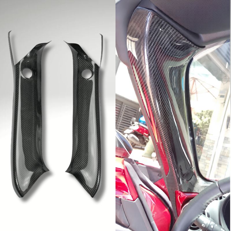 Carbon Fiber A-Pillar Covers for Mazda MX-5 Miata ND / NDRF Carbon Fiber A-Pillar Covers for Mazda MX-5 Miata ND / NDRF
