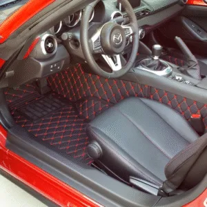 CarbonMiata Quilted Floor Mats for ND (Premade Material, Set of 2)