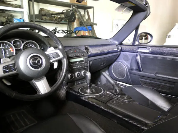 thumbnail image 2 of Aforce Auto Black Stitch Centre Console & Armrest Covers For Mazda MX5 MK1 Miata (1989-97) | Custom Interior Upgrade 2 of 2