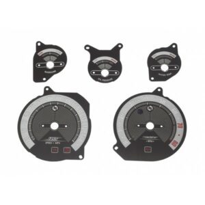 Jass Performance Classic Black Brushed Stainless Steel Gauge Faces for NB/NBFL NB Instruments TopMiata