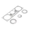 Jass Performance Labeled Brushed Stainless Heater Panel (HVAC) for NB