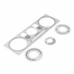 Jass Performance Labeled Brushed Stainless Heater Panel (HVAC) for NB