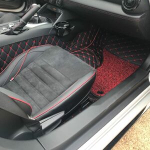 CarbonMiata Quilted Floor Mats Deluxe Version for ND (Premade Material, Set of 2) ND / NDRF MX-5 Miata (16+) Mazda Miata MX-5 - TopMiata