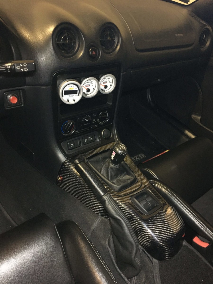 CarbonMiata Console corta per NB/NBFL Mazda Miata MX5 Roadster TopMiata