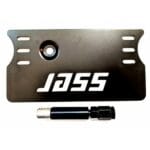 Jass Performnce Offset License Plate Bracket, Alu, Black for NC