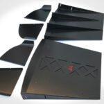 Rear Aluminum Diffuser, by VRS Customs for NA