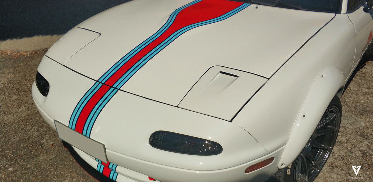 NA Miata MX5 Headlight cover with vent by VRS Customs