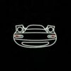 Mazda Miata NA LED Neon Sign (Front view) Black