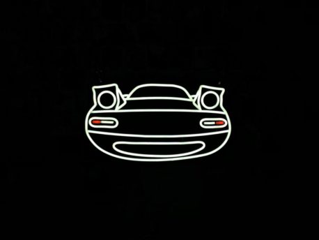 CarbonMiata Mazda Miata LED Neon Sign (NA, NB, NC or ND) NA Exterior TopMiata 21