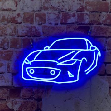 Mazda Miata ND LED Neon Sign (3/4 view)