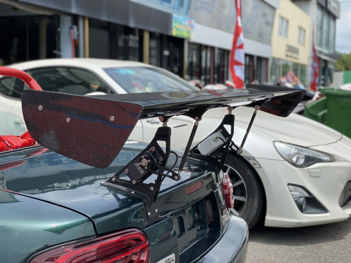 CarbonMiata Carbon Fiber Active Wing System For Mazda Miata NA/MK1