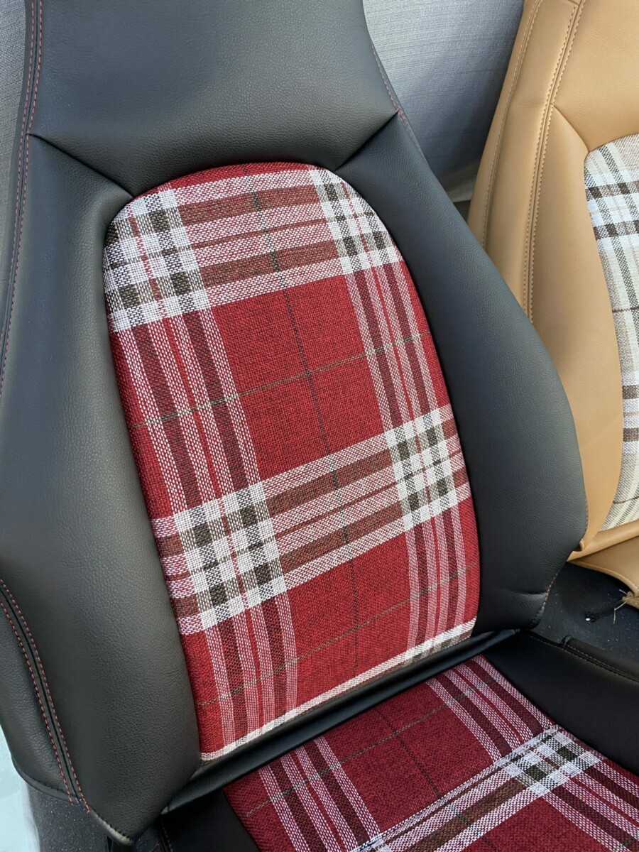 CarbonMiata Vintage Racing Plaid Seat Covers For Miata NBFL/Mk2.5 (Set