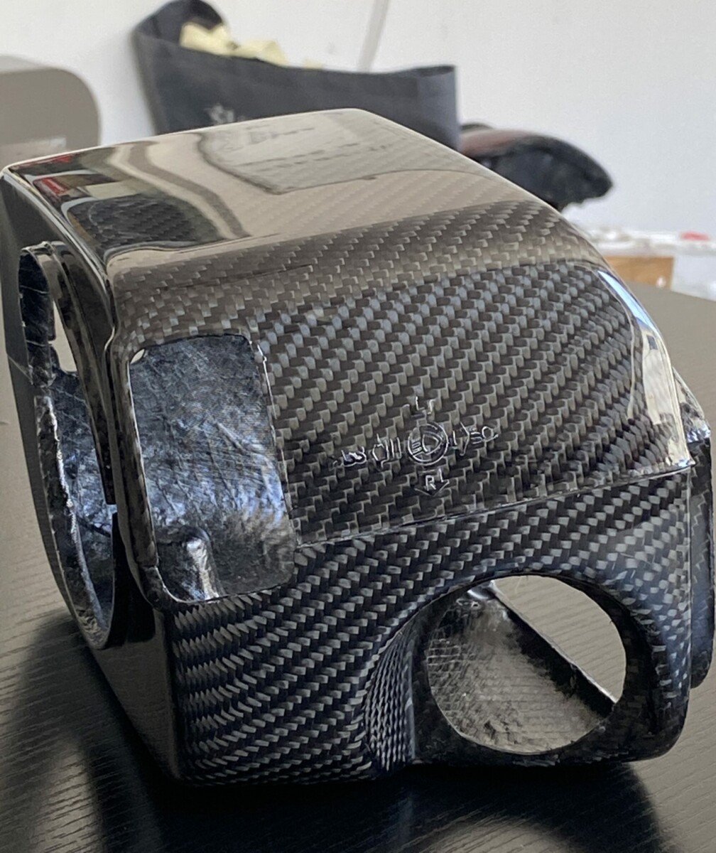 CrabonMiata LHD Carbon Fiber Steering Wheel Surround For Miata NA/Mk1