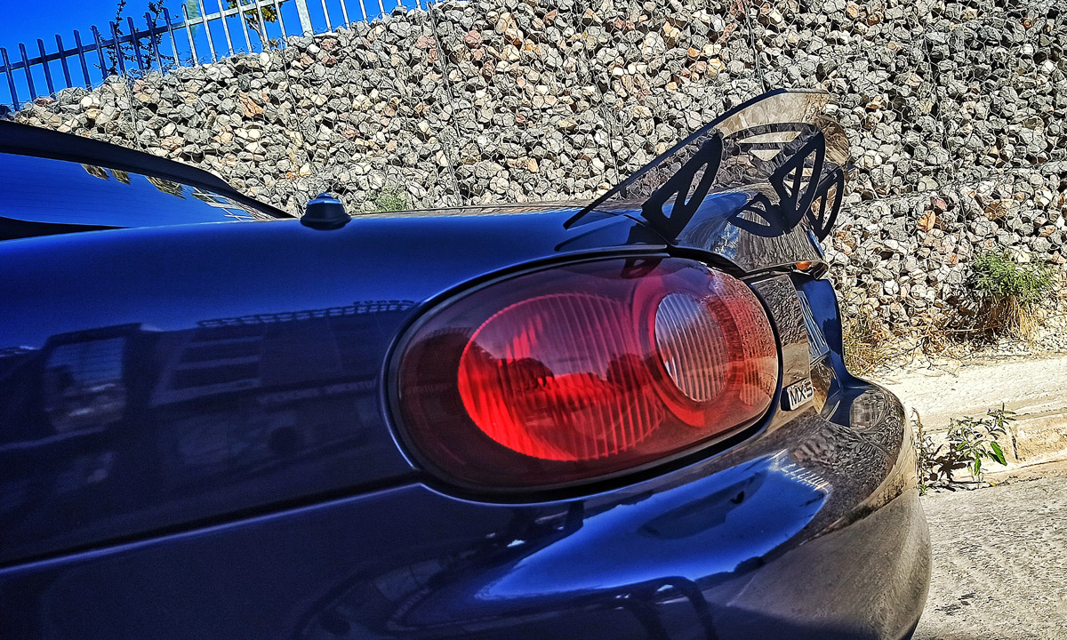 Ducktail Spoiler for Miata Acrylic Wing with Unique Aesthetic