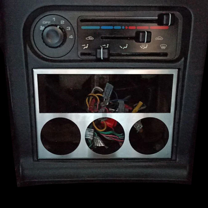 DCN Performance Instrument Gauge Panel / Radio Cage 2.5 DIN for NA DCN Performance Instrument Gauge Panel / Radio Cage 2.5 DIN for NA