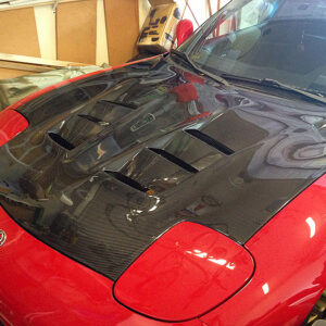 AD9 Vented Hood For RX-7 FD (Fiberglass)