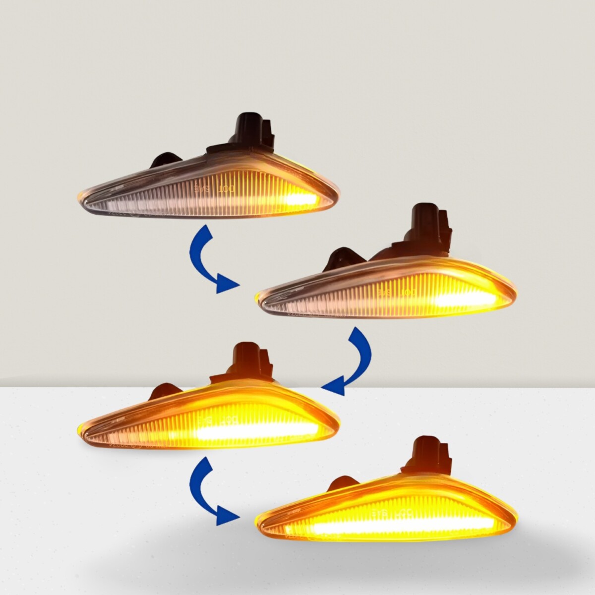 Sequential LED Side Marker Turn Signal Lights for Mazda MX-5 Miata ND (Set of 2)