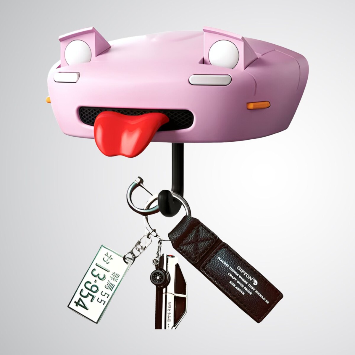 Housse De Porte-clés Mazda Avec Strass En Forme De Cœur - Rose - Accessoire Voiture Mode - Neuf