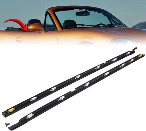 Genuine Mazda Miata MX5 NA NB Door Glass Window Weatherstrip Seals – RH LH Set