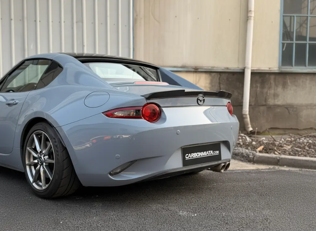 Mazda Miata ND, Carbon Fiber Spoiler, Spirit Racing Spoiler, Miata Trunk Lip, Miata Exterior Mods