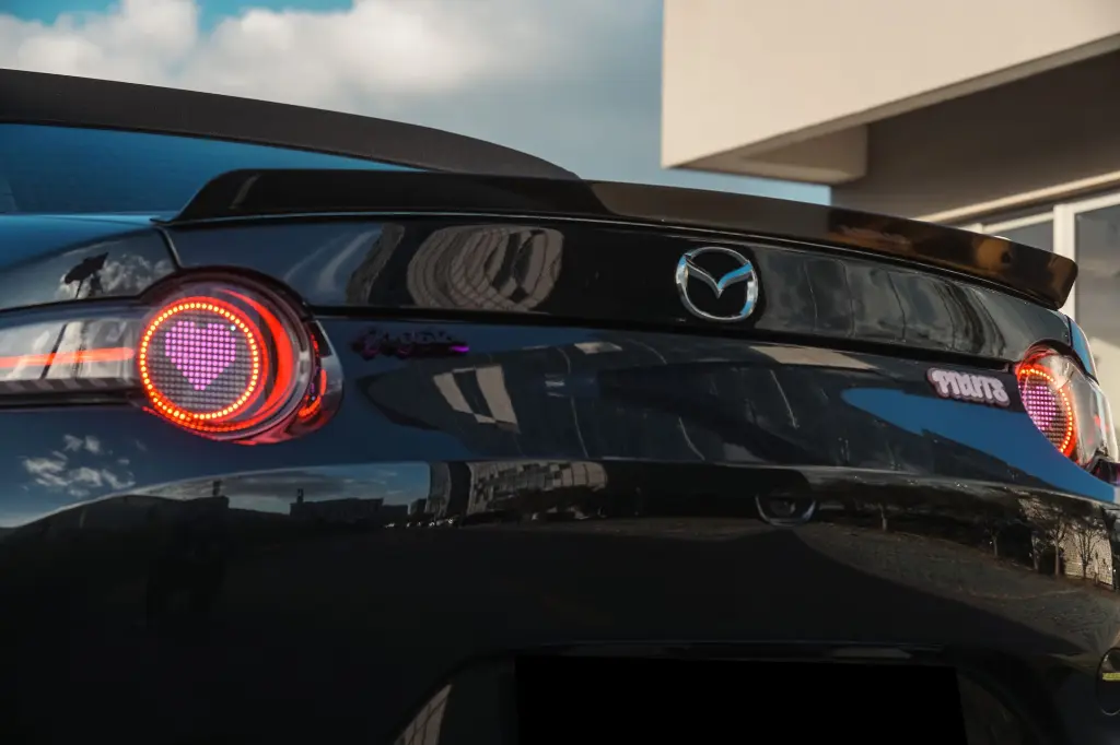 Mazda Miata ND, Transparent Spoiler, Acrylic Trunk Lip, Miata Exterior Mods, ND Spoiler