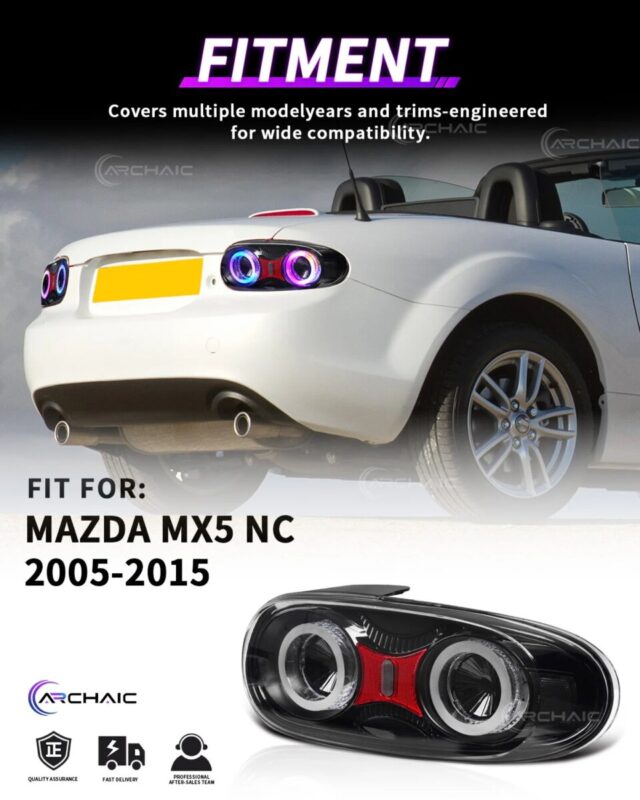 Mazda Miata NC LED Tail Lights (2005–2015) – Full LED, Startup Animation