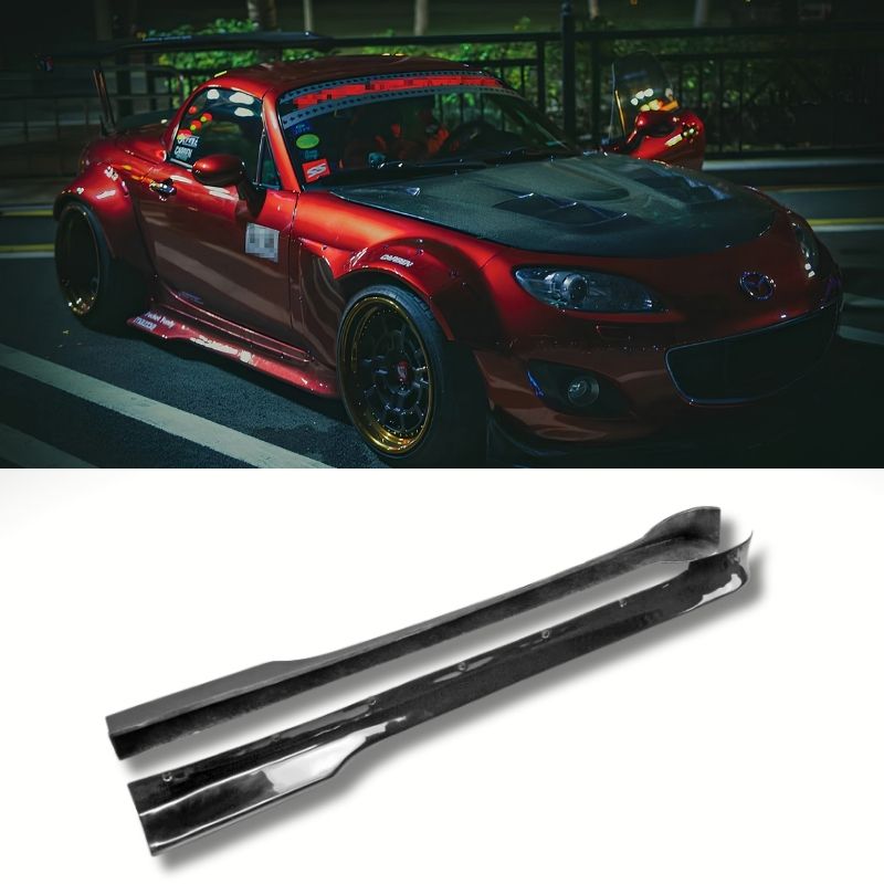 Akari Wide Side Skirts for Mazda Miata MX-5 NC Akari Wide Side Skirts for Mazda Miata MX-5 NC