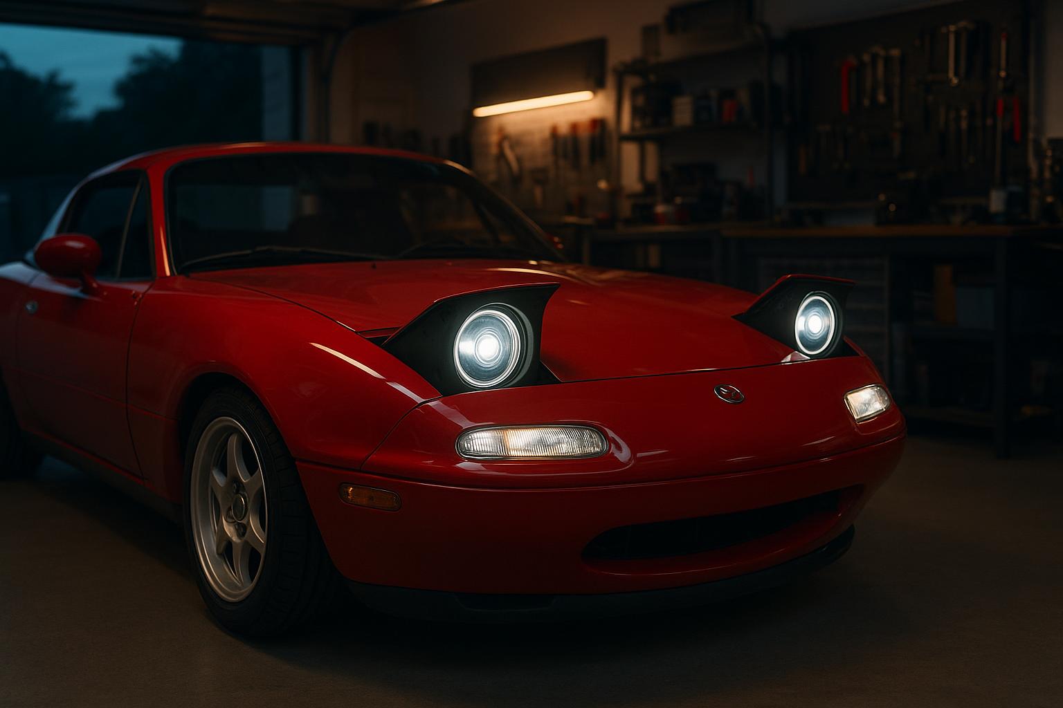 Upgrading NA Miata Pop-Up Headlights: Low-Profile & Dual LED Kits